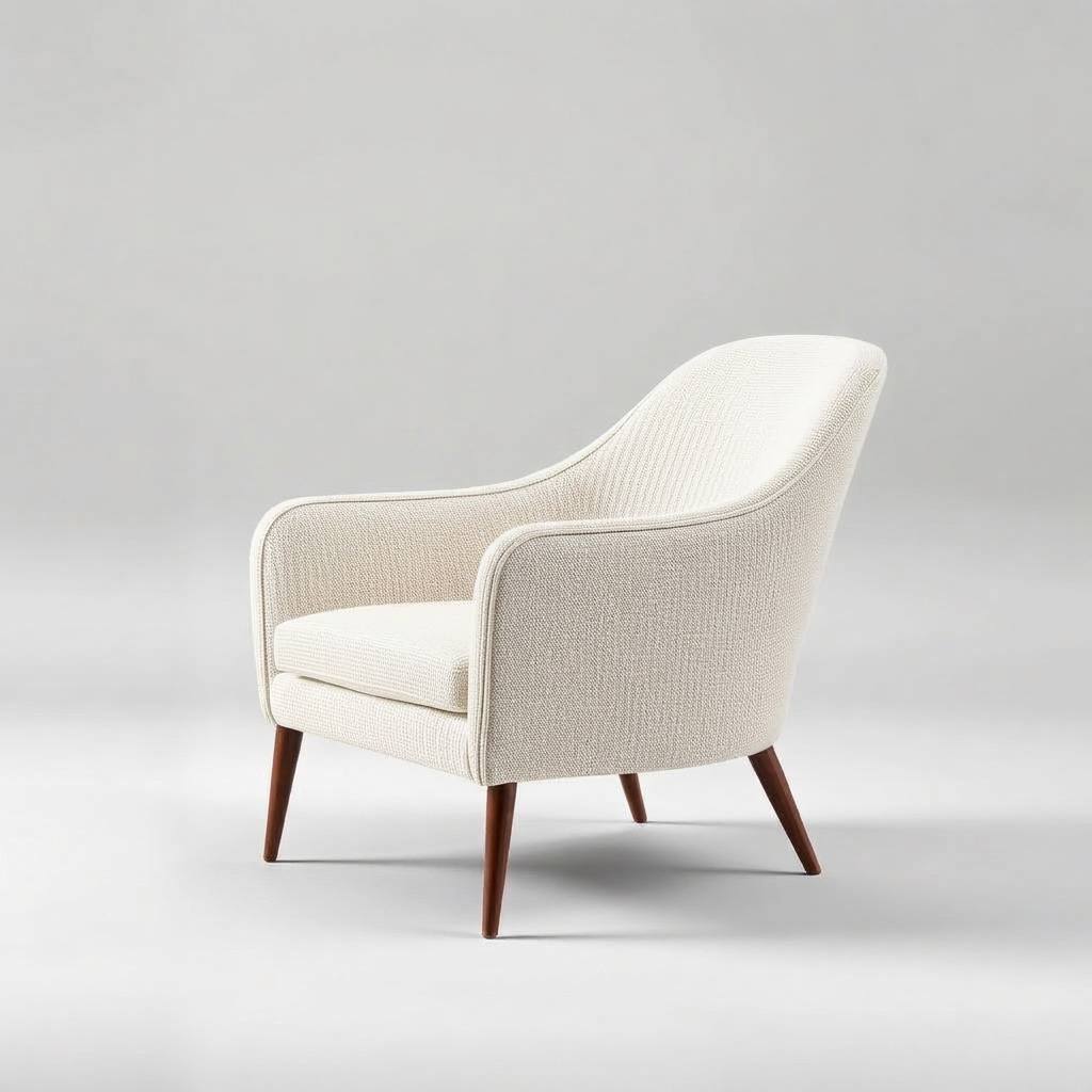Slope lounge, white weave