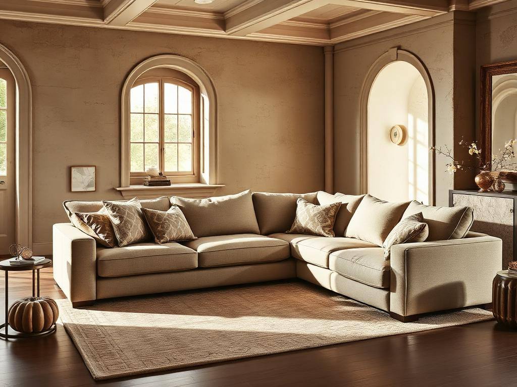 Neutral sectional from a co-op vendor line